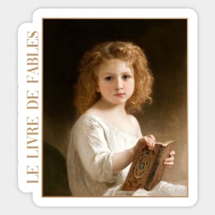 The Story Book by Bouguereau Sticker